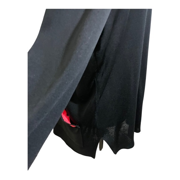 Ming Wang open front Cardigan black and pink details.size Large. - Picture 7 of 11